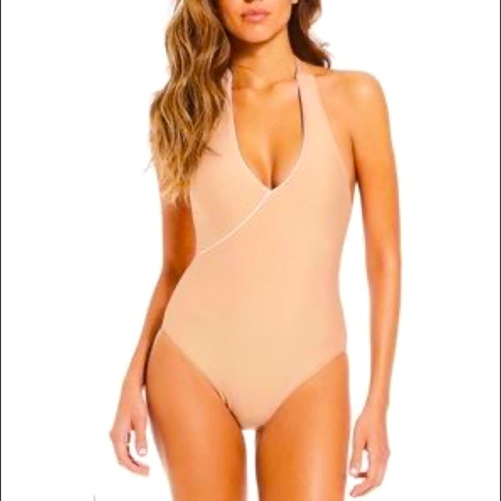 Gianni Bini One-Piece Halter Swimsuit